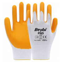 Beybi PN5 Polyester Örme Nitril Eldiven